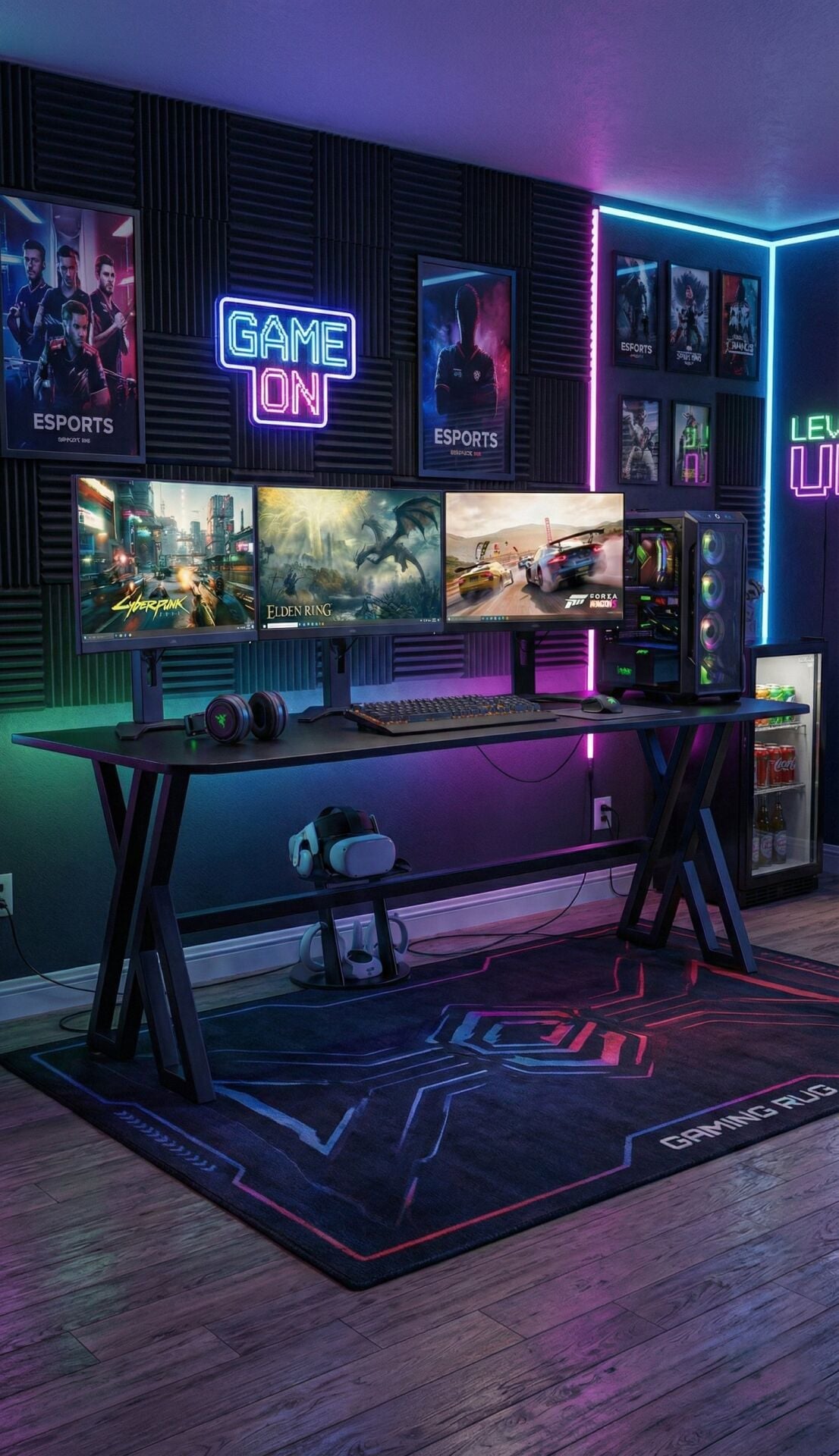 XMAX NEXAR Oyuncu Masası – Siyah MDF Bilgisayar ve Gaming Masa