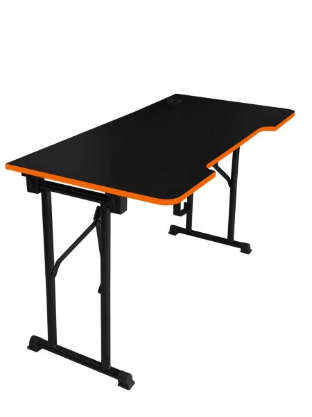 JetKur Turuncu Bilgisayar Oyuncu Masası 200x70cm Sallanmaz Metal Ayaklı - Pratik Kurulum