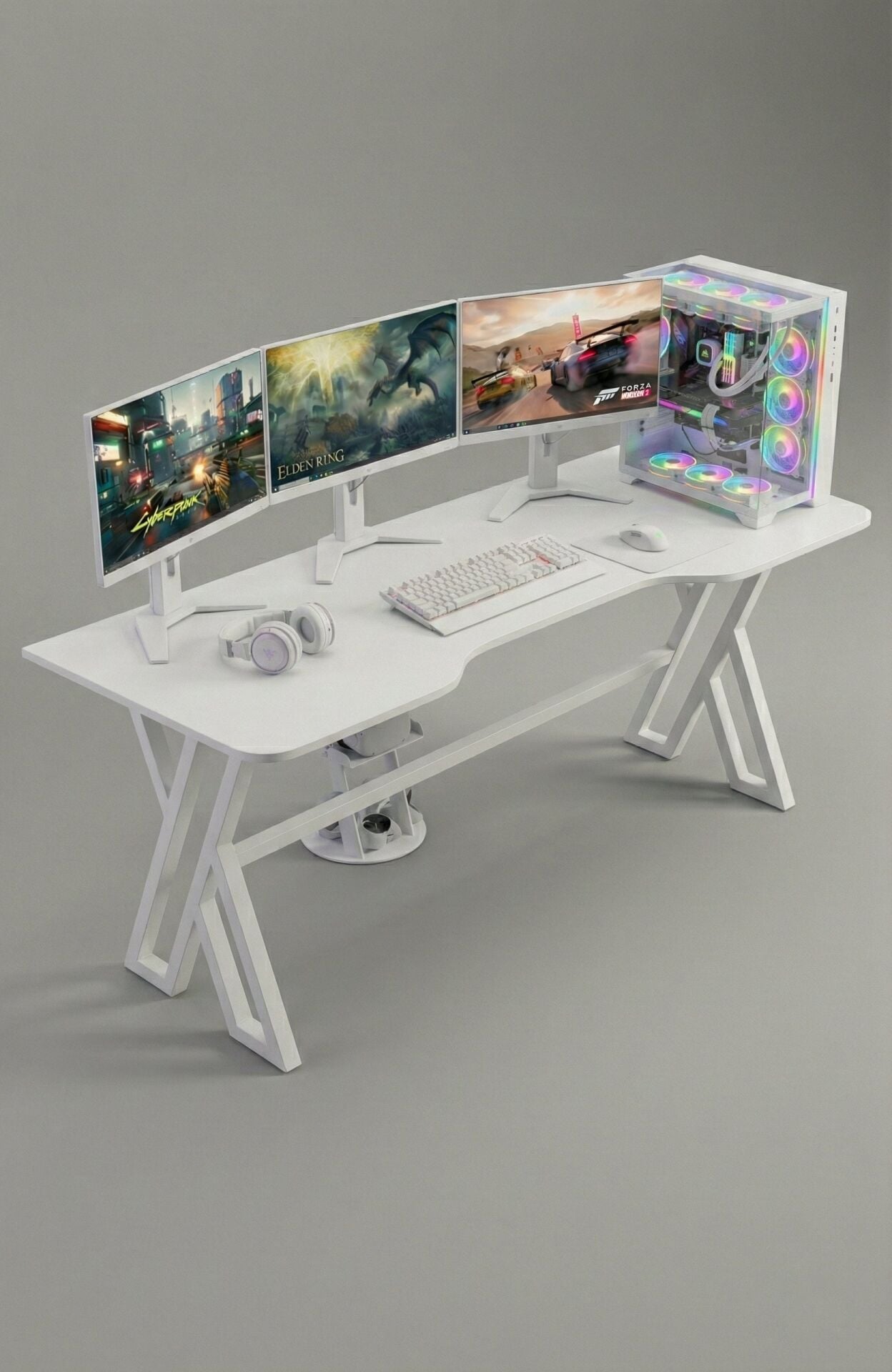 XMAX NEXAR Oyuncu Masası – Siyah MDF Bilgisayar ve Gaming Masa