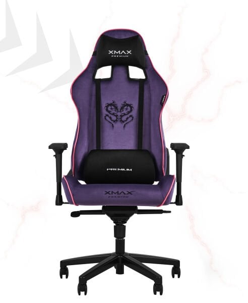 XMAX-Pro / Rio Plus Balerion 4D Kol Orijinal Yarasa Mekanizmalı Mor Oyuncu Koltuğu / 150 KG TAŞIR - KOL PEDİ VE PUF HEDİYELİ