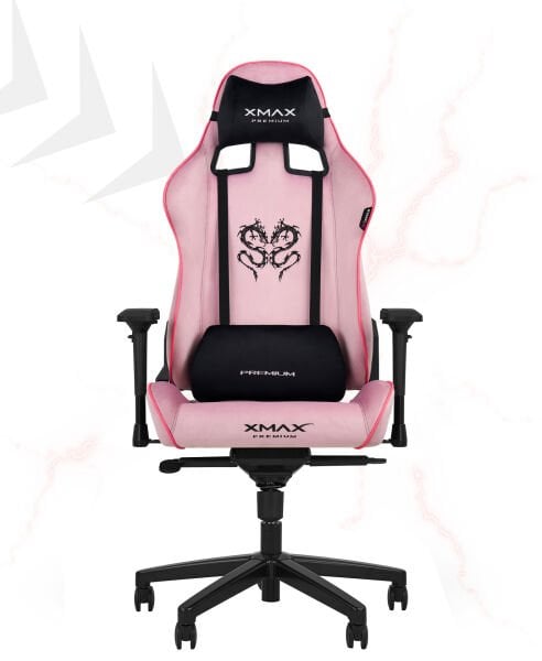 XMAX-Pro / Rio Plus Balerion 4D Kol Orijinal Yarasa Mekanizmalı Pembe Oyuncu Koltuğu / 150 KG TAŞIR - KOL PEDİ VE PUF HEDİYELİ