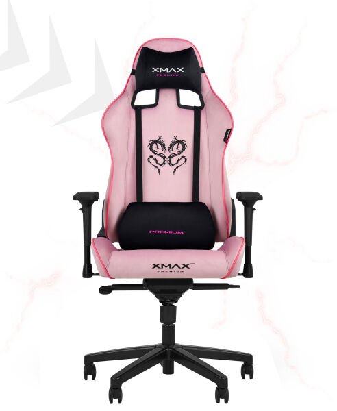 XMAX-Pro / Rio Plus Balerion 4D Kol Orijinal Yarasa Mekanizmalı Pembe Oyuncu Koltuğu / 150 KG TAŞIR - KOL PEDİ VE PUF HEDİYELİ