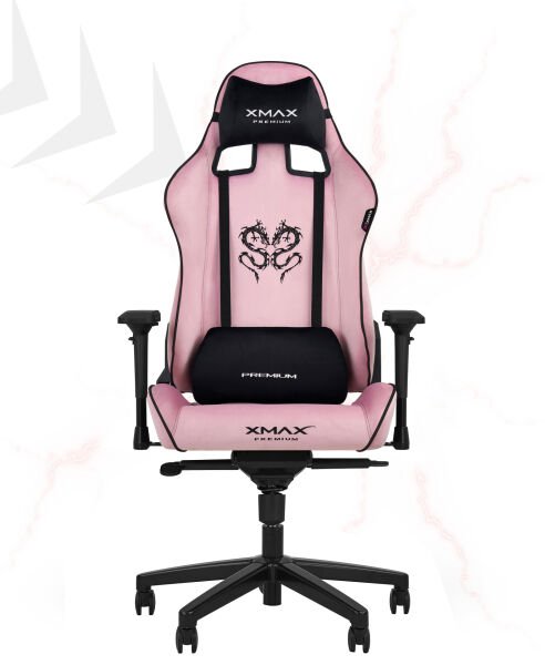 XMAX-Pro / Rio Plus Balerion 4D Kol Orijinal Yarasa Mekanizmalı Pembe Oyuncu Koltuğu / 150 KG TAŞIR - KOL PEDİ VE PUF HEDİYELİ