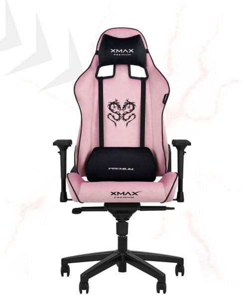 XMAX-Pro / Rio Plus Balerion 4D Kol Orijinal Yarasa Mekanizmalı Pembe Oyuncu Koltuğu / 150 KG TAŞIR