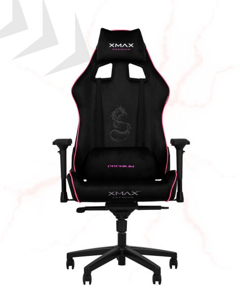 XMAX-Pro / Rio Plus Balerion 4D Kol Orijinal Yarasa Mekanizmalı Siyah Oyuncu Koltuğu / 150 KG TAŞIR - KOL PEDİ VE PUF HEDİYELİ