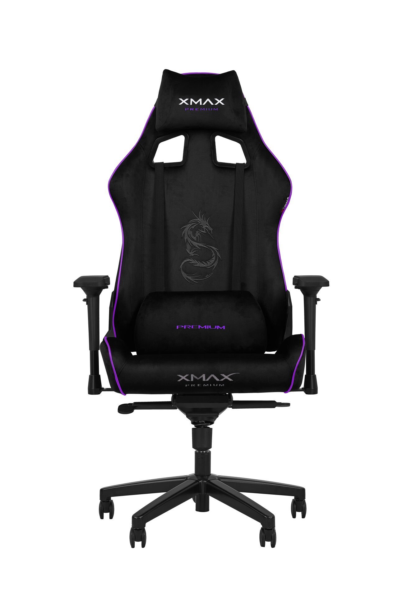 XMAX-Pro / Rio Plus Balerion 4D Kol Orijinal Yarasa Mekanizmalı Siyah Oyuncu Koltuğu / 150 KG TAŞIR