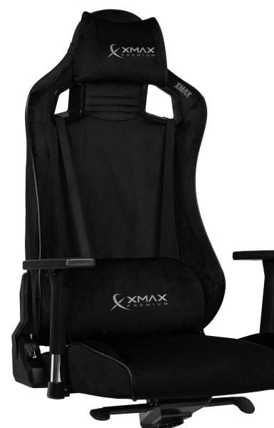 XMAX-Pro / Maximus 4D Kol Orijinal Yarasa Mekanizmalı Siyah Oyuncu Koltuğu / 130 KG TAŞIR - KOL PEDİ VE PUF HEDİYELİ