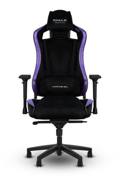 XMAX-Pro / Maximus 4D Kol Orijinal Yarasa Mekanizmalı Mor Oyuncu Koltuğu / 150 KG TAŞIR - KOL PEDİ VE PUF HEDİYELİ
