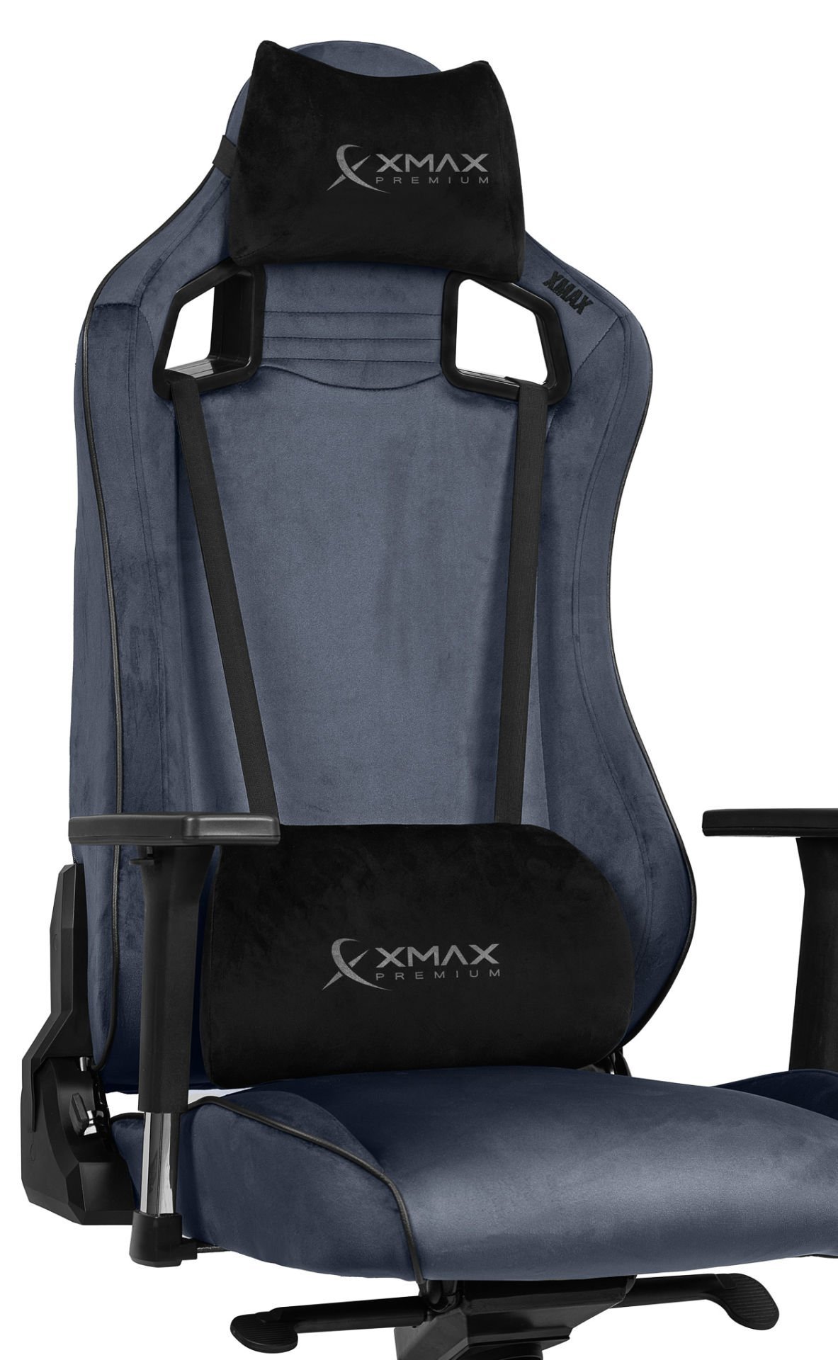 XMAX-Pro / Maximus 4D Kol Orijinal Yarasa Mekanizmalı Antrasit Oyuncu Koltuğu / 130 KG TAŞIR - KOL PEDİ VE PUF HEDİYELİ