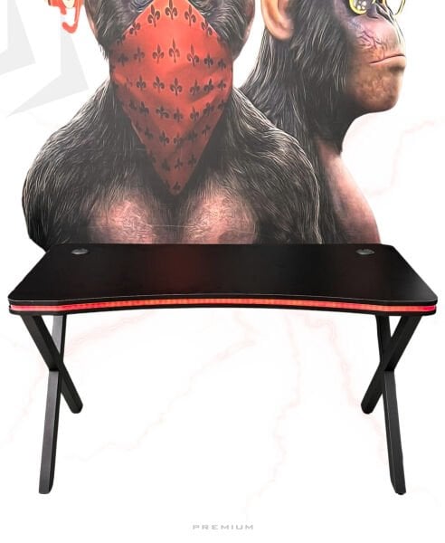 VİDEOLU SIFIR HAFİF KUSURLU - KOZMETİK 10/9 - XMAX BIFOLD RGB Işıklı Masa - SALLANMAZ - 140x70 cm