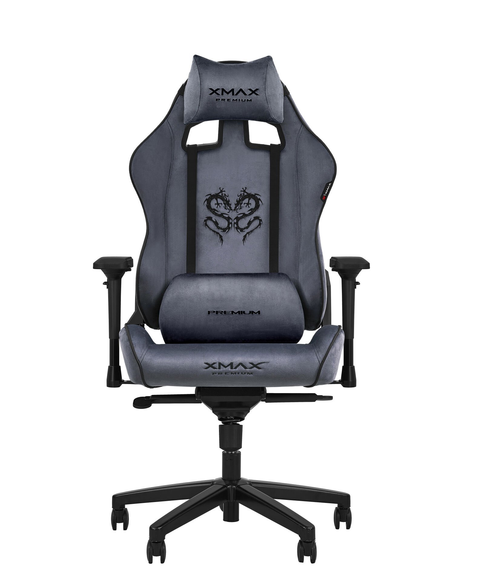 XMAX-Pro / Rio Balerion 4D Kol Orijinal Yarasa Mekanizmalı Antrasit Oyuncu Koltuğu / 150 KG TAŞIR - KOL PEDİ VE PUF HEDİYELİ