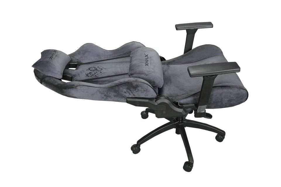 XMAX-Pro / Rio Balerion 4D Kol Orijinal Yarasa Mekanizmalı Antrasit Oyuncu Koltuğu / 130 KG TAŞIR - KOL PEDİ VE PUF HEDİYELİ