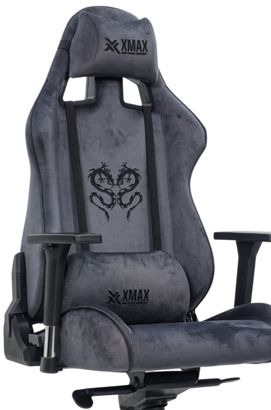 XMAX-Pro / Rio Plus Balerion 4D Kol Orijinal Yarasa Mekanizmalı Antrasit Oyuncu Koltuğu / 130 KG TAŞIR - KOL PEDİ VE PUF HEDİYELİ