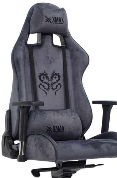 XMAX-Pro / Rio Plus Balerion 4D Kol Orijinal Yarasa Mekanizmalı Antrasit Oyuncu Koltuğu / 130 KG TAŞIR - KOL PEDİ VE PUF HEDİYELİ