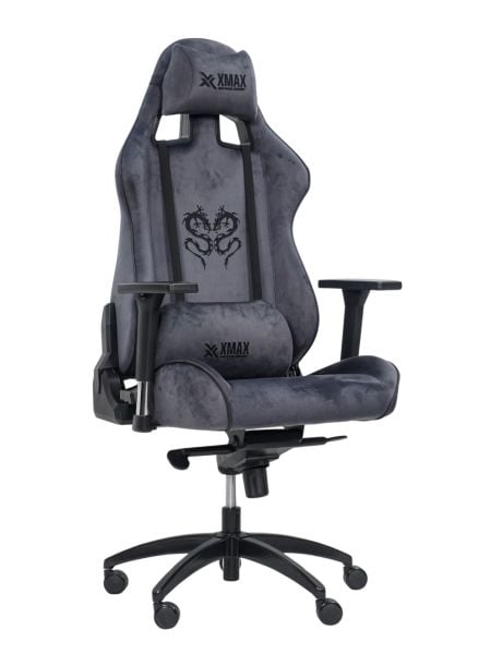 XMAX-Pro / Rio Plus Balerion 4D Kol Orijinal Yarasa Mekanizmalı Antrasit Oyuncu Koltuğu / 130 KG TAŞIR - KOL PEDİ VE PUF HEDİYELİ