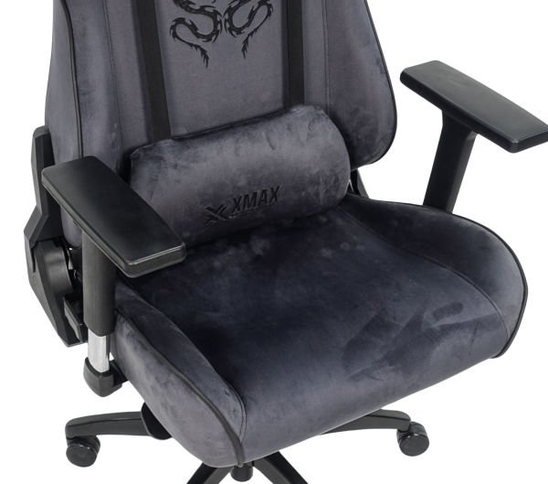 XMAX-Pro / Rio Plus Balerion 4D Kol Orijinal Yarasa Mekanizmalı Antrasit Oyuncu Koltuğu / 130 KG TAŞIR - KOL PEDİ VE PUF HEDİYELİ
