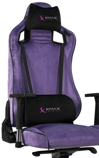 XMAX-Pro / Maximus 4D Kol Orijinal Yarasa Mekanizmalı Mor Oyuncu Koltuğu / 130 KG TAŞIR - KOL PEDİ VE PUF HEDİYELİ