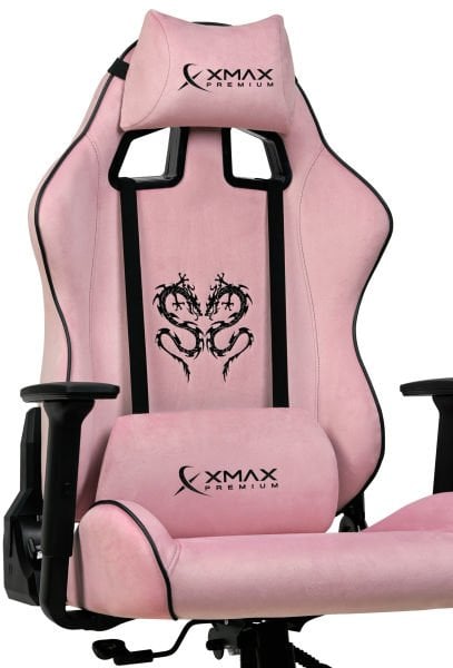 XMAX / Rio Balerion Pembe/Siyah Kumaş Oyuncu Koltuğu / 100 KG Strong Carrier