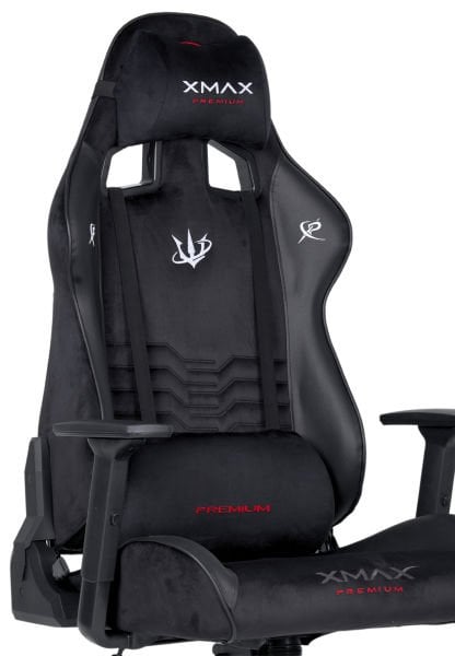 XMAX / Rio Plus Siyah Deri Kumaş Oyuncu Koltuğu / 100 KG Strong Carrier