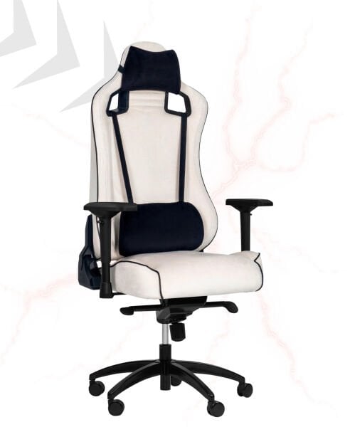 XMAX-Pro NO NAME / Maximus 4D Kol Orijinal Yarasa Mekanizmalı Beyaz Oyuncu Koltuğu / 150 KG TAŞIR