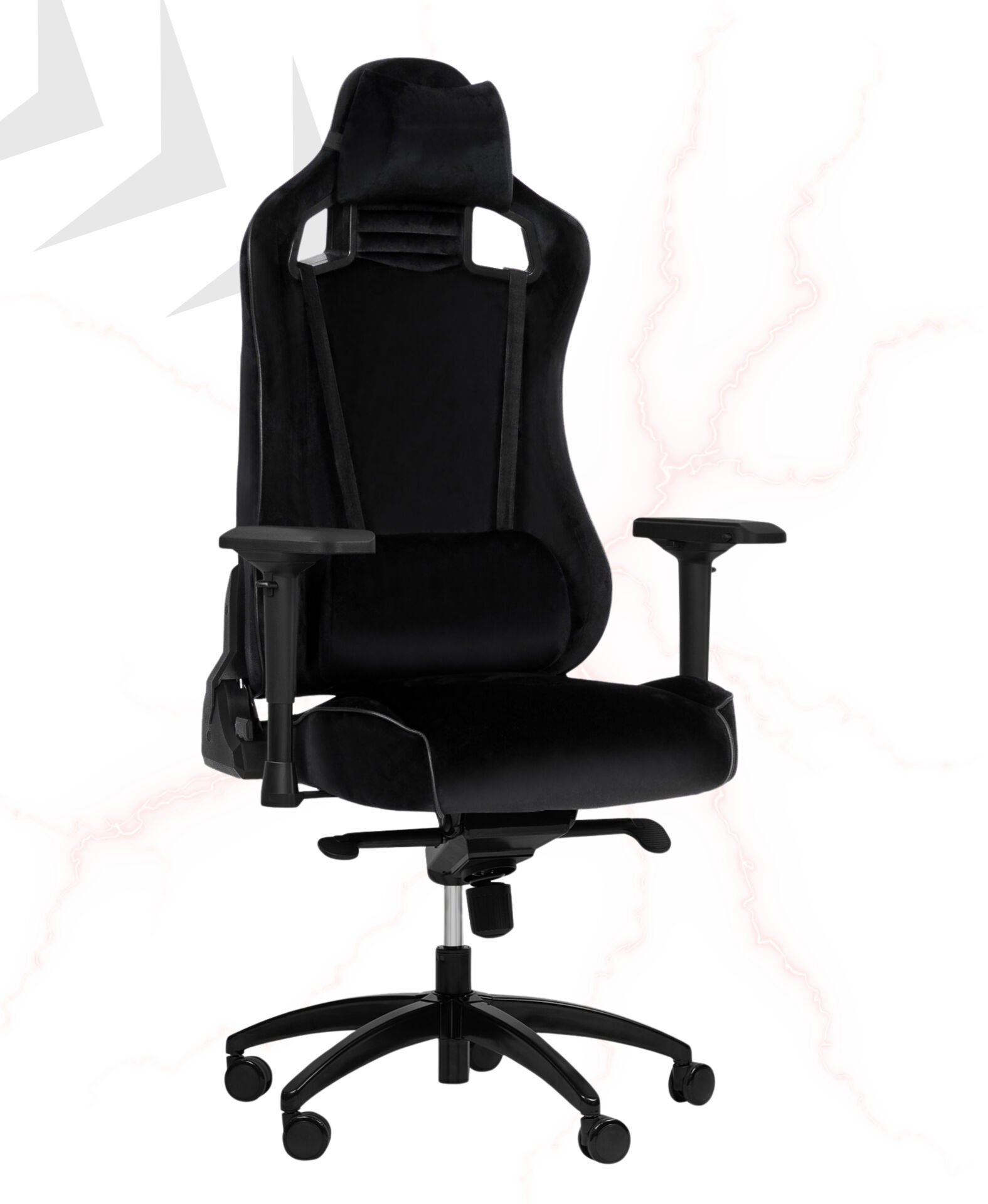 XMAX-Pro NO NAME / Maximus 4D Kol Orijinal Yarasa Mekanizmalı Siyah Oyuncu Koltuğu / 150 KG TAŞIR