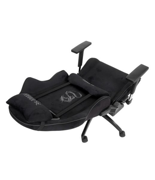 XMAX-Pro / Rio Balerion 4D Kol Orijinal Yarasa Mekanizmalı Siyah Oyuncu Koltuğu / 130 KG TAŞIR - KOL PEDİ VE PUF HEDİYELİ