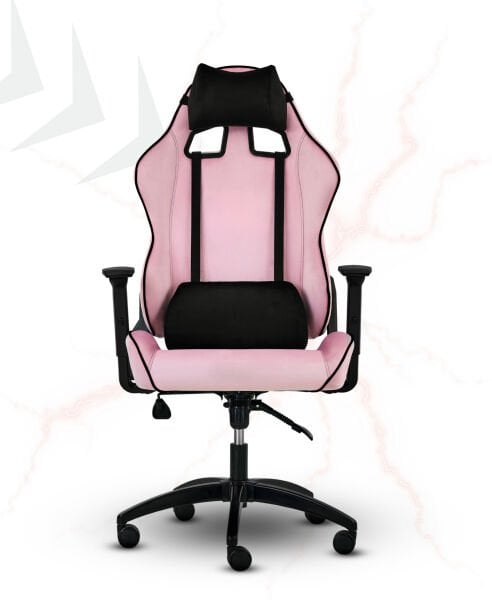 XMAX NO NAME / Rio Balerion Terletmez Kadife Kumaş Pembe Gaming Markasız Sade Oyuncu Koltuğu / 120 Kg Taşır