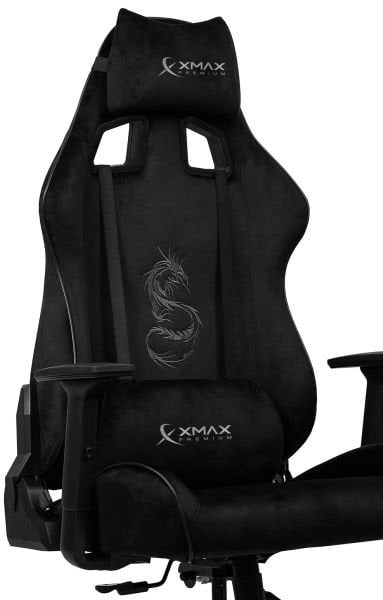 XMAX / Rio Plus Balerion Siyah Kumaş Oyuncu Koltuğu / 100 KG Strong Carrier