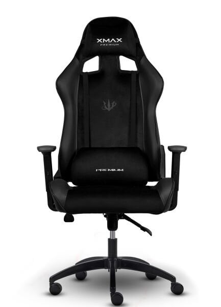 XMAX / Rio Plus Terletmez Kısmi Derili Kadife Kumaş Siyah Gaming Oyuncu Koltuğu / 120 Kg Taşır