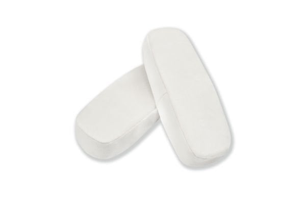 Churchill 3D Koltuk Kol Pedi Kadife Kumaş 32 DNS Yoğun Sünger Beyaz (Ergonomik Kol Destek)