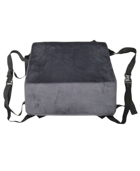 XMAX BELYA Koltuk ve Araç Bel Yastığı Pürüssüz Kadife Kumaş Terletmez Yumuşak Dokulu Klipsli Antrasit Markasız