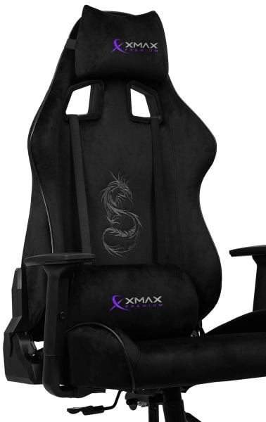 XMAX / Rio Plus Balerion Siyah Kumaş Oyuncu Koltuğu / 100 KG Strong Carrier