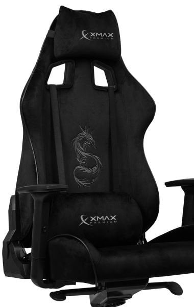 XMAX-Pro / Rio Plus Balerion 4D Kol Orijinal Yarasa Mekanizmalı Siyah Oyuncu Koltuğu / 130 KG TAŞIR - KOL PEDİ VE PUF HEDİYELİ