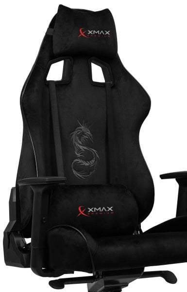 XMAX-Pro / Rio Plus Balerion 4D Kol Orijinal Yarasa Mekanizmalı Siyah Oyuncu Koltuğu / 130 KG TAŞIR - KOL PEDİ VE PUF HEDİYELİ