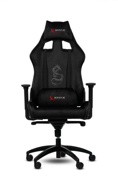 XMAX-Pro / Rio Plus Balerion 4D Kol Orijinal Yarasa Mekanizmalı Siyah Oyuncu Koltuğu / 150 KG TAŞIR - KOL PEDİ VE PUF HEDİYELİ