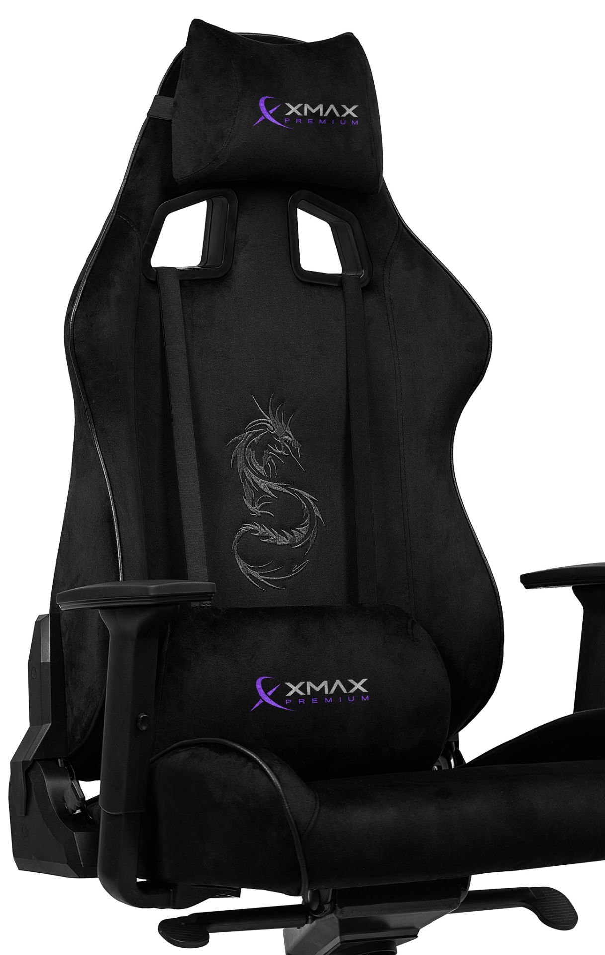 XMAX-Pro / Rio Plus Balerion 4D Kol Orijinal Yarasa Mekanizmalı Siyah Oyuncu Koltuğu / 130 KG TAŞIR - KOL PEDİ VE PUF HEDİYELİ
