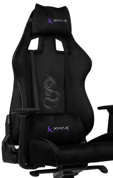XMAX-Pro / Rio Plus Balerion 4D Kol Orijinal Yarasa Mekanizmalı Siyah Oyuncu Koltuğu / 130 KG TAŞIR - KOL PEDİ VE PUF HEDİYELİ