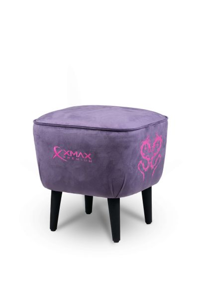 Arya Mor Ayak Uzatma Pufu | Kadife Kumaş | Kalın Sünger | Konforlu Ayak Dinlendirme