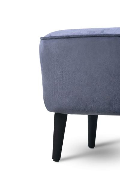 Arya Baby Face Kadife Kumaş Üstü Kalın Süngerli Antrasit Ayak Uzatma Pufu Mode:12