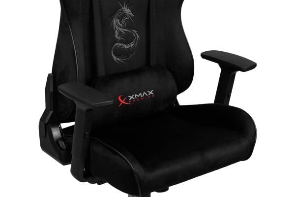 XMAX / Rio Plus Balerion Siyah Kumaş Oyuncu Koltuğu / 100 KG Strong Carrier