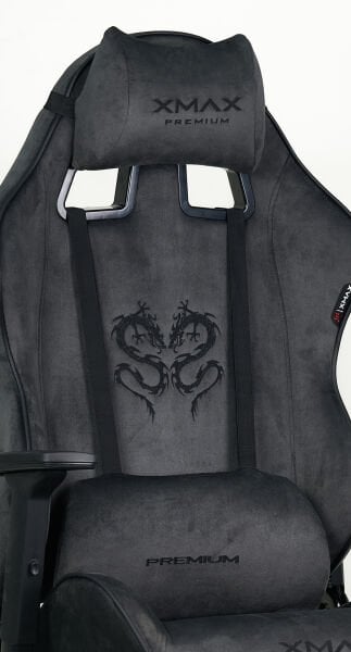 Terletmez Koyu Gri Kumaş Poliüretan Sünger Lastikli Bel Ve Boyun Yastığı