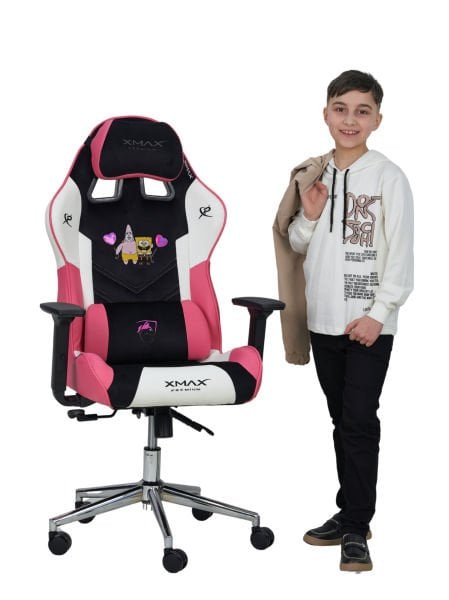 XMAX / Mini Rio Sunger Bob Kumaş Çocuk Oyuncu Koltuğu / 85 KG Taşır