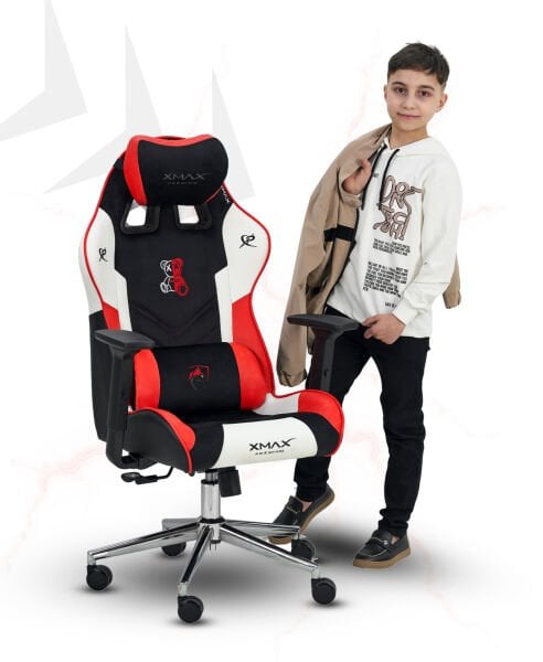 XMAX / Mini Rio Teddy Bear Kumaş Kırmızı Çocuk Oyuncu Koltuğu / 85 KG Taşır