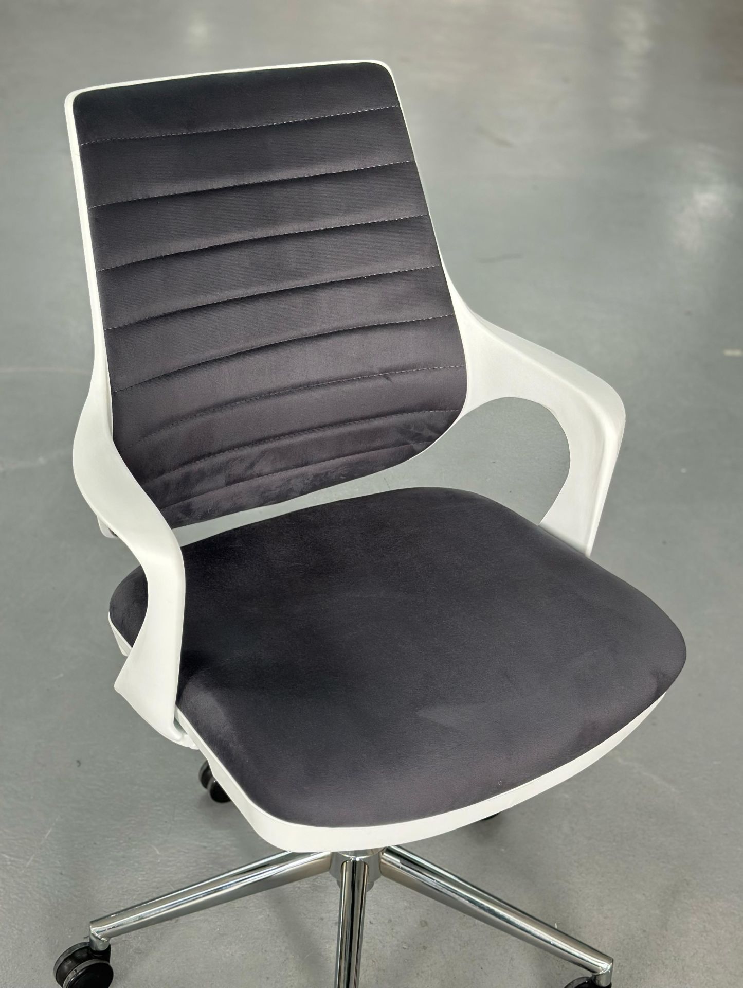 XMAX Oxford Antrasit/Beyaz Bilgisayar Sandalyesi Çalışma Koltuğu - 100 KG Taşır