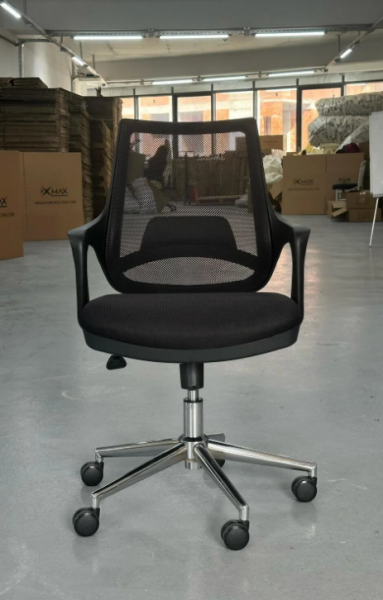 XMAX Oxford Siyah File Kumaş Bilgisayar Sandalyesi Çalışma Koltuğu - 120 KG Taşır