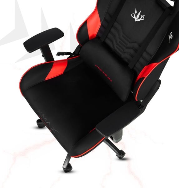 XMAX / Rio Terletmez Kısmi Derili Kadife Kumaş Kırmızı/Siyah Gaming Oyuncu Koltuğu / 120 Kg Taşır