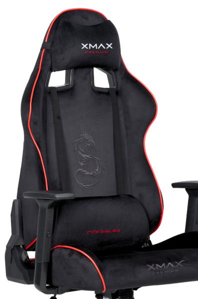 XMAX / Rio Plus Balerion Siyah Kumaş Oyuncu Koltuğu / 100 KG Strong Carrier