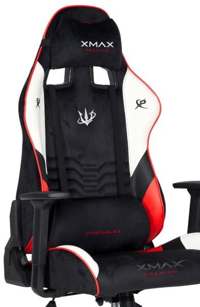 XMAX / Rio Plus Balerion Kırmızı Siyah Kumaş Oyuncu Koltuğu / 100 KG Strong Carrier