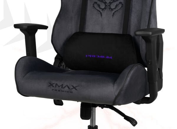 XMAX / Rio Balerion Terletmez Kadife Kumaş Koyu Gri Gaming Oyuncu Koltuğu / 120 Kg Taşır