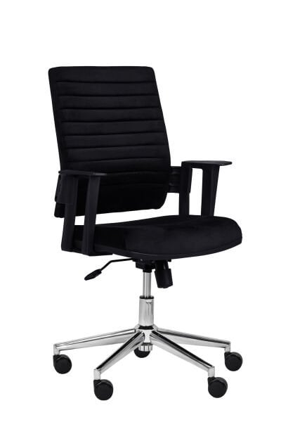 XMAX Elegant Siyah Ofis Koltuğu | Kadife | 120 KG